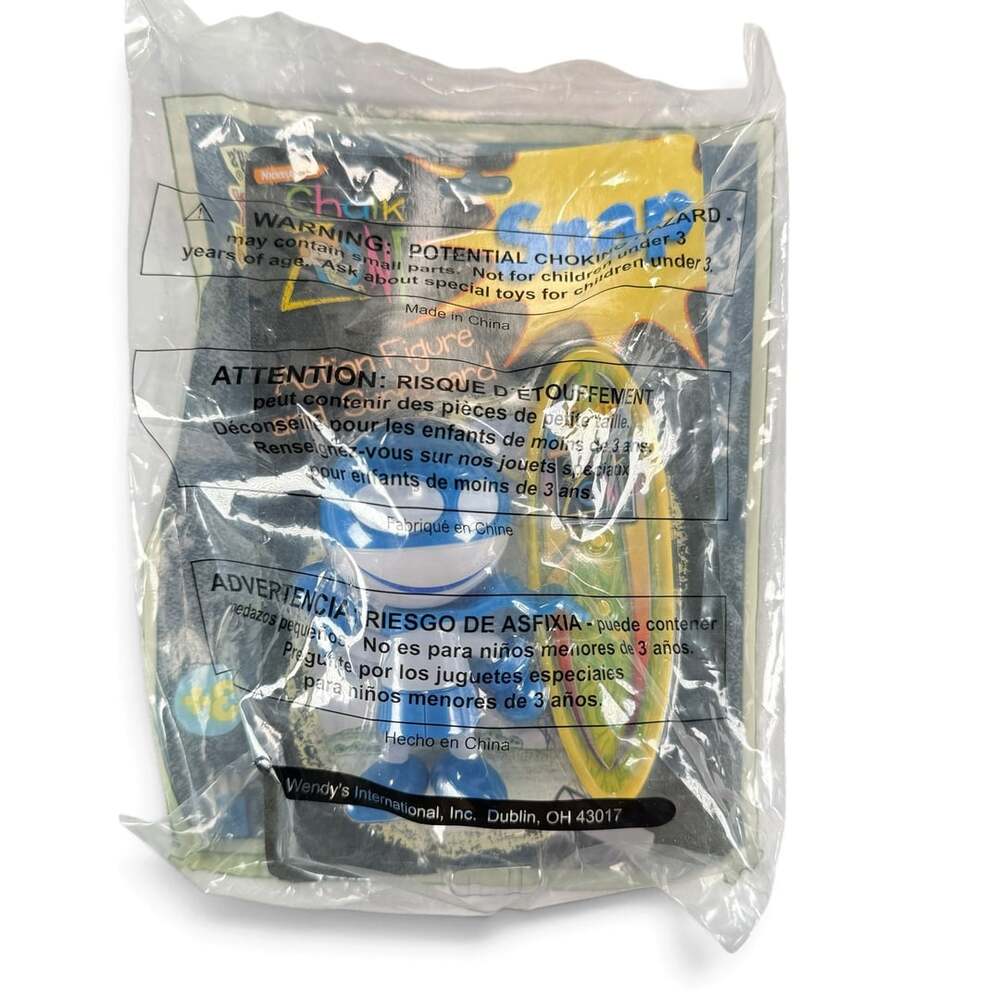 ChalkZone Action Figure Surfboard Wendy's Kids Meal Toy Sealed